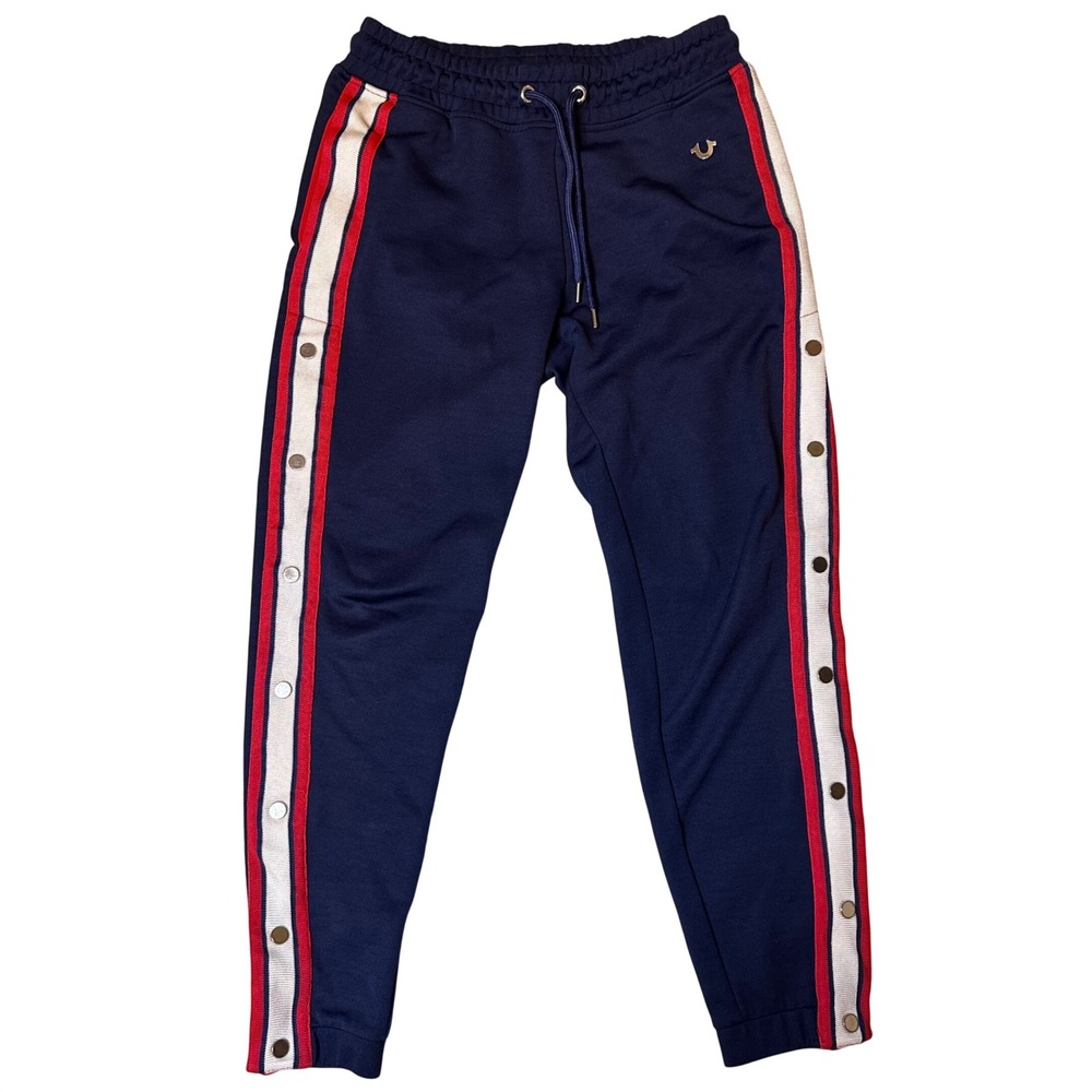 True‎ Religion women's navy track pants streetwear y2k revival size small